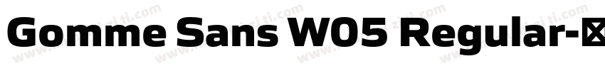 Gomme Sans W05 Regular字体转换